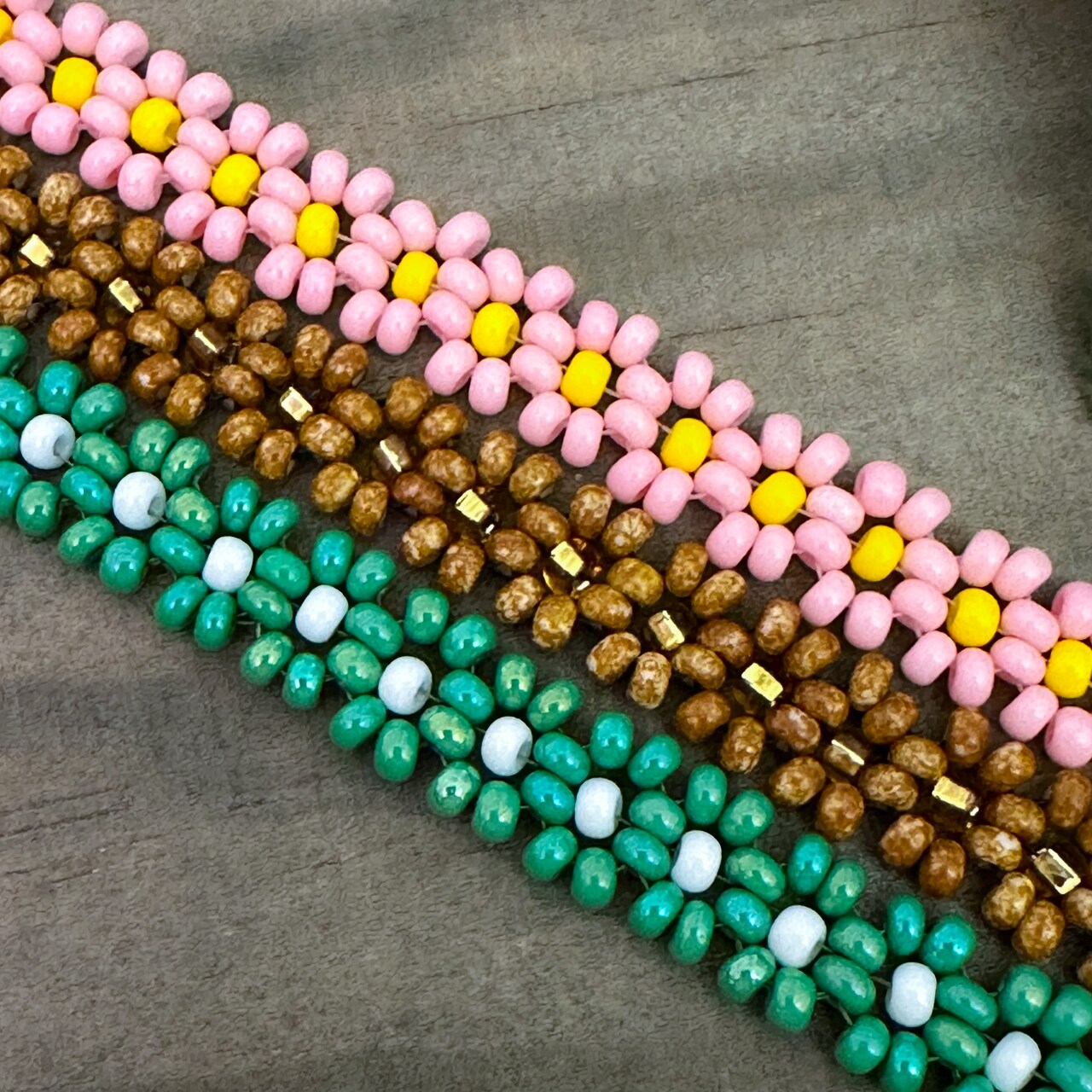 Daisy Chain Bracelets with @daniellewickesjewelry